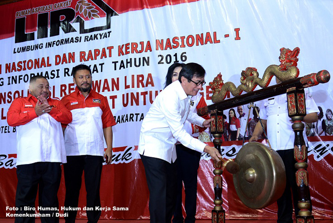 Menkumham Sampaikan Dua Bahan Diskusi di Rakernas dan Rapimnas