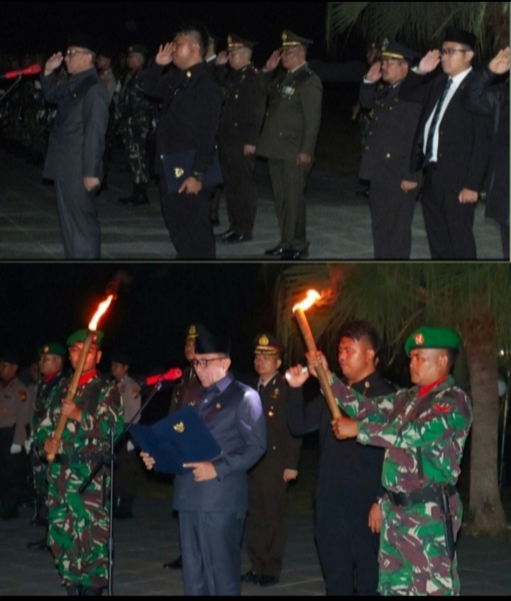 Upacara Renungan Suci Wabup Inhu Bacakan Teks Naskah Kehormatan Renungan Suci.