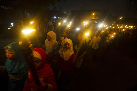 Takbir Keliling Meriahkan Malam Idul Fitri di Jakarta