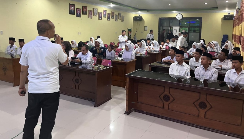 Polres Tebing Tinggi Sosialisasikan Tentang Bahaya Narkoba kepada Pelajar