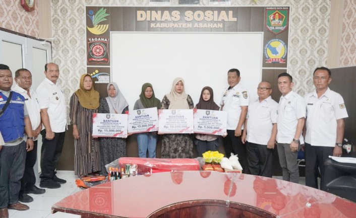 Pemkab Asahan Salurkan Bantuan Bagi Keluarga Korban Longsor Marjanji Aceh