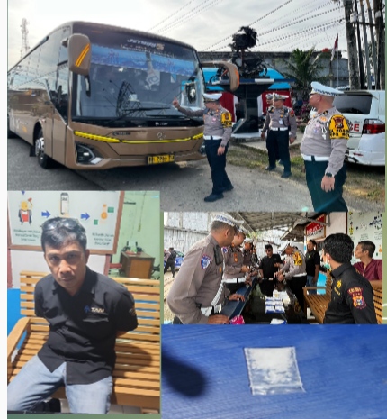 Saat Pengecekan Kesehatan Terhadap Supir Oleh Satlantas Polres Inhu Eee Kedapatan Bawa Sabu