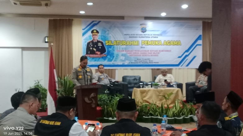 Silaturahmi Da'i Kamtibmas dan Pemuka Agama Sumut, Polres Tebing Tinggi Tegaskan Tolak Hoaks