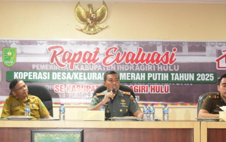 Pemkab Inhu Rapat Evaluasi Pemanfaatan Lahan Milik Daerah Guna Pembangunan Fisik Gerai, Pergudangan untuk Kopdes dan KMP