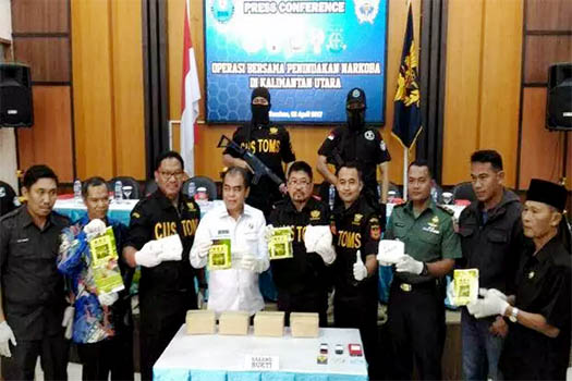 Penyelundupan Sabu 4 Kg asal Malaysia Berhasil Digagalkan