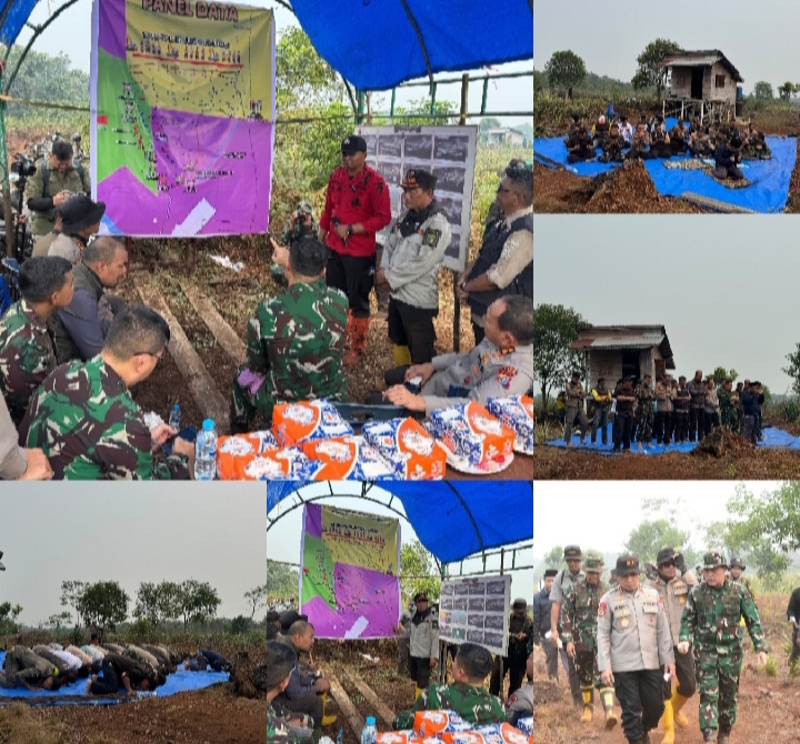 Karhutla Pulau Jumat Inhu Jadi Perhatian, Kapolda-Pangdam Turun Langsung dan Gelar Sholat Istisqo
