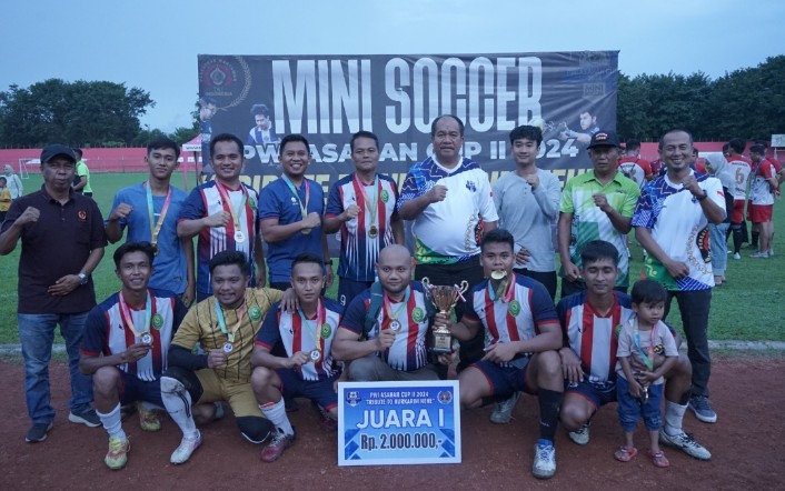 Wakil Bupati Asahan Resmi Tutup Mini Soccer PWI Asahan Cup II