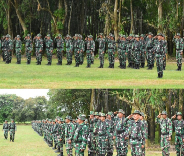 Kodim 0302/Inhu-Kuansing Gladi Bersih TMMD Ke-127 Kuantan Hilir Seberang Kab.Kuansing Desa Tanjung