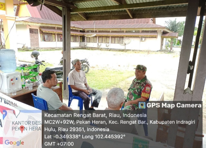Kegiatan Rutin Babinsa Melaksanakan Komsos Bersama Warga Binaan