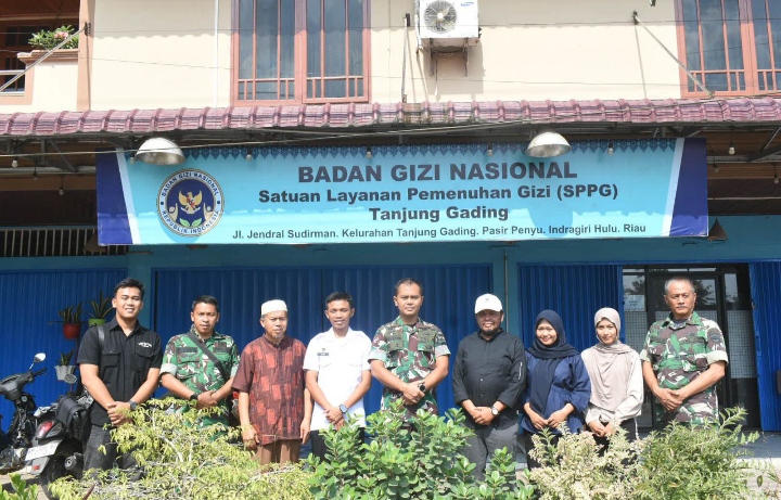 Dandim Letkol Inf Emick Chandra Nasution M.P.M Tinjau Kesiapan Dapur MBG Kecamatan Pasir Penyu