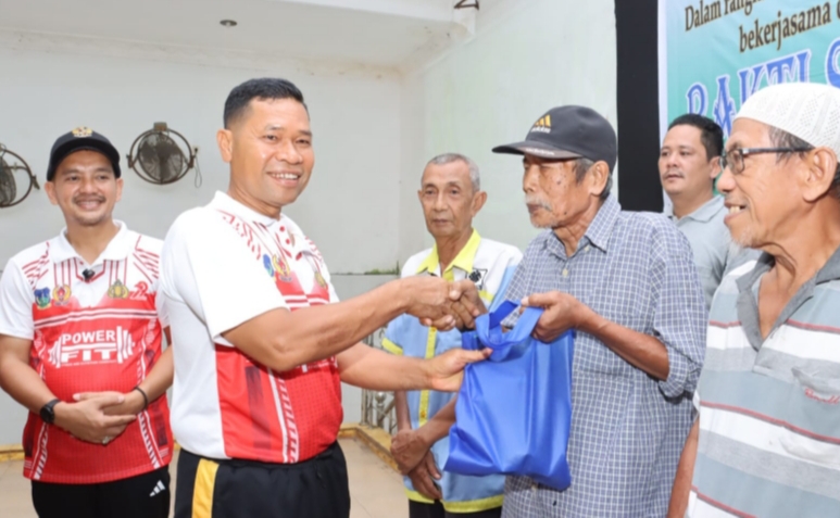 HUT Bhayangkara ke 79, Polres Tebing Tinggi dan Yayasan Budha Tzu Chi Gelar Baksos Sembako Cinta Kasih