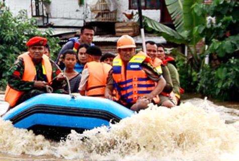 Banjir Kota Padang Semakin Dalam