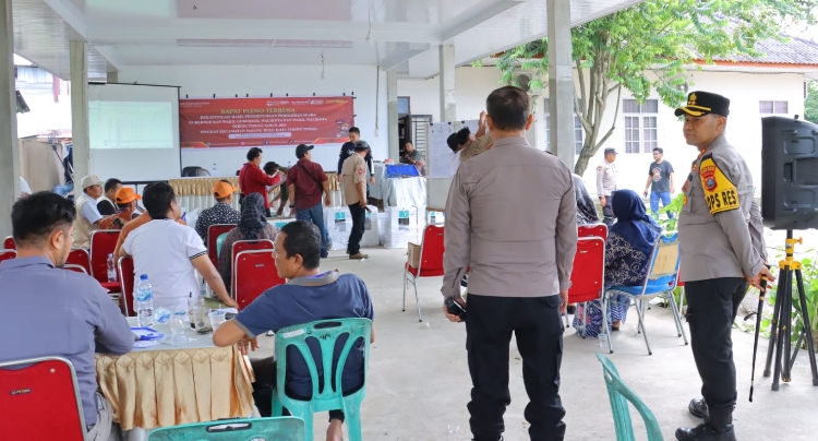 Pantau Rapat Pleno, Kapolres Tebing Tinggi Pastikan Tahapan Pilkada Berjalan Aman