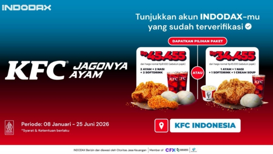 INDODAX Gandeng KFC Hadirkan Paket Hemat bagi Investor Kripto