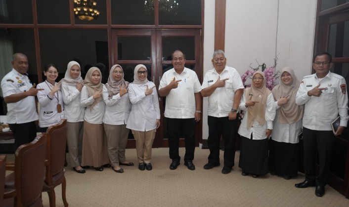 Bupati Asahan Terima Audiensi Dengan KPU, BPOM, Dan IWO Indonesia