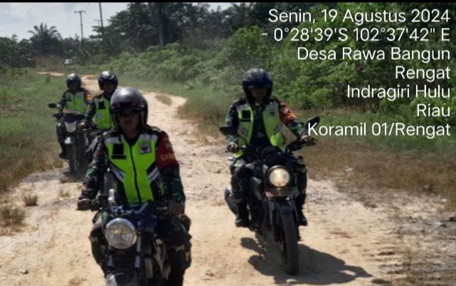 Jaga Kelestarian Dan Hindari Karhutla Anggota Koramil 01/Rengat Rutin Melaksakan Patroli dan Sosialisasi