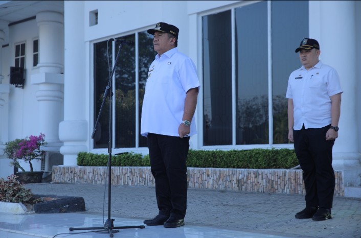 Pemkab Asahan Gelar Apel Perdana Pasca Libur Hari Raya Idul Fitri 1447 H