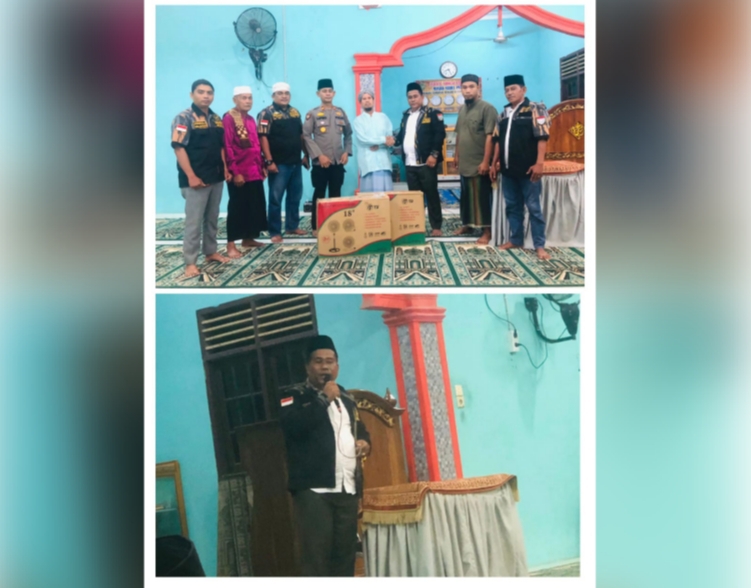 Safari Ramadhan Hari Kedua Di Masjid Nurul Iman, Ketua PEKAT IB berikan Dua Set Kipas Angin