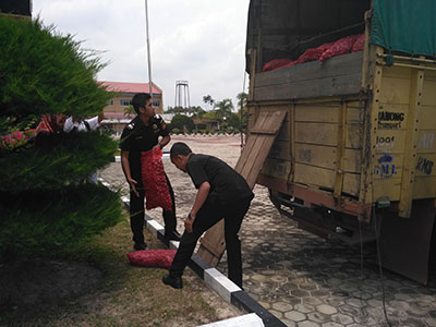 Mobil Pembawa 7,5 Ton Bawang Ditangkap