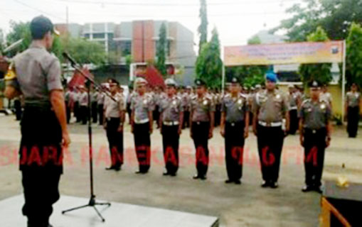 Puluhan Perwira dan Bintara di Lingkungan Polres Pamekasan Naik Pangkat