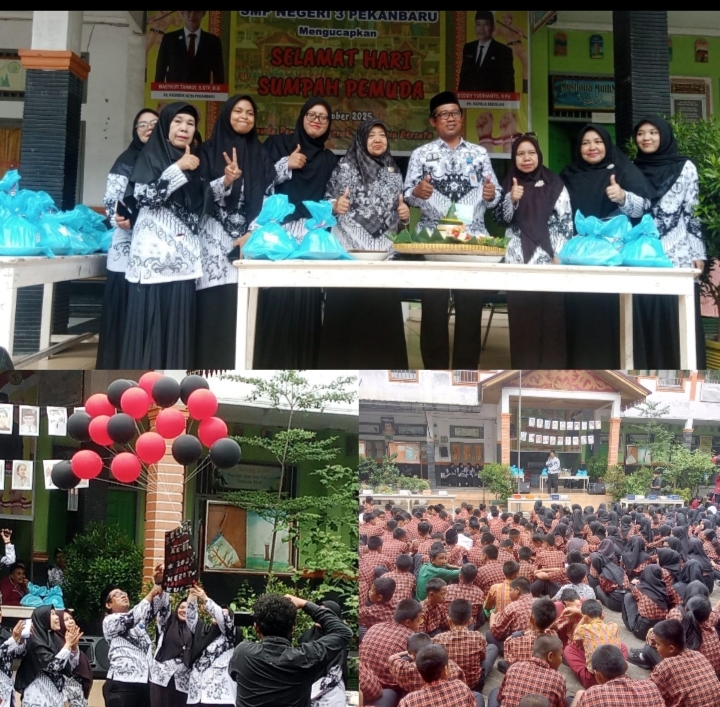 Gebyar Semarak HGN dan HUT PGRI 2025 SMPN 3 Pekanbaru
