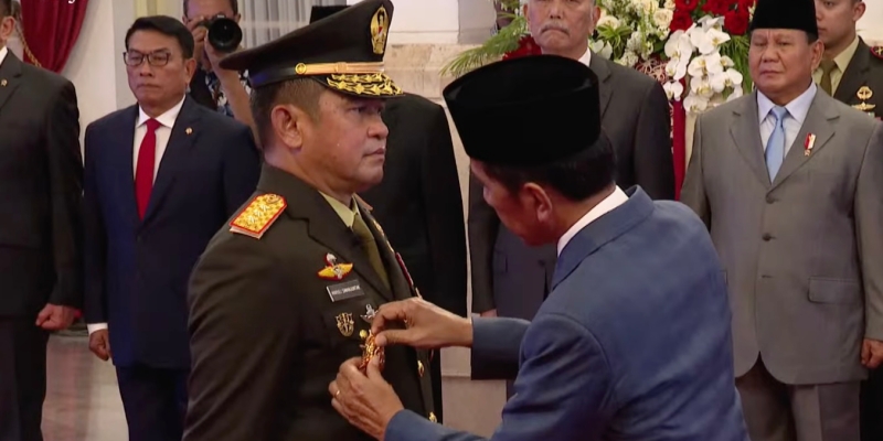 Presiden Jokowi Resmi Lantik Letjen TNI Maruli Simanjuntak Jadi KASAD