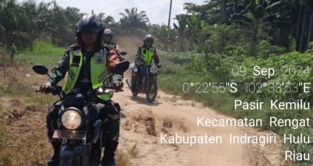 Tetap Semangat Dan Cepat ,Babinsa Koramil 01/Rengat Kodim 0302/Inhu Melaksanakan Sosialisasi dan Patroli Pencegahan Karhutla