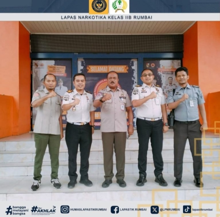 Lapas Narkotika Kelas IIB Rumbai Jalin Koordinasi dengan BPBD dan Damkar dalam rangka Perkuat Kesiapsiagaan Nataru