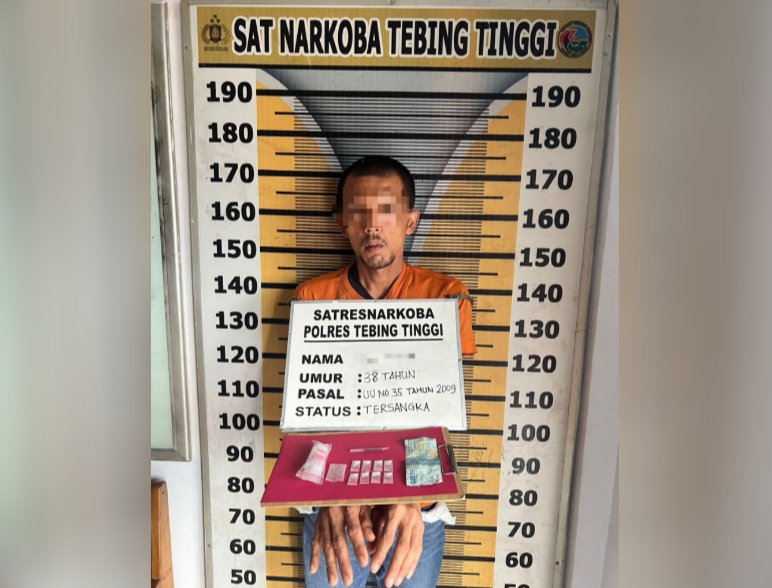 Satresnarkoba Polres Tebing Tinggi Ungkap Pengedar Sabu di Kelurahan Durian