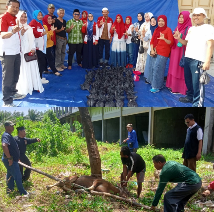 Idul Adha 1445 H, DPW LIRA Riau Lakukan Pemotongan Hewan Qurban