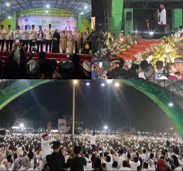Ribuan Warga Hadiri Tabligh Akbar Bersama UAS di Rengat, Doakan Keselamatan Bangsa dan Turunnya Hujan