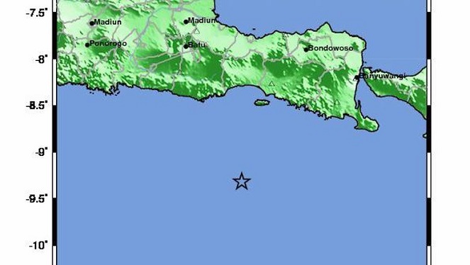 Gempa 6,2 SR Guncang Malang, Tidak Berpotensi Tsunami