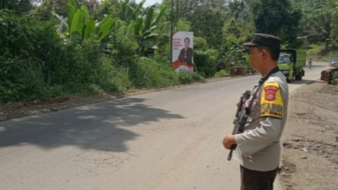 Berikan Kenyamanan Kepada Masyarakat, Polsek PU Gelar Patroli Jalan Lintas Curup – Linggau