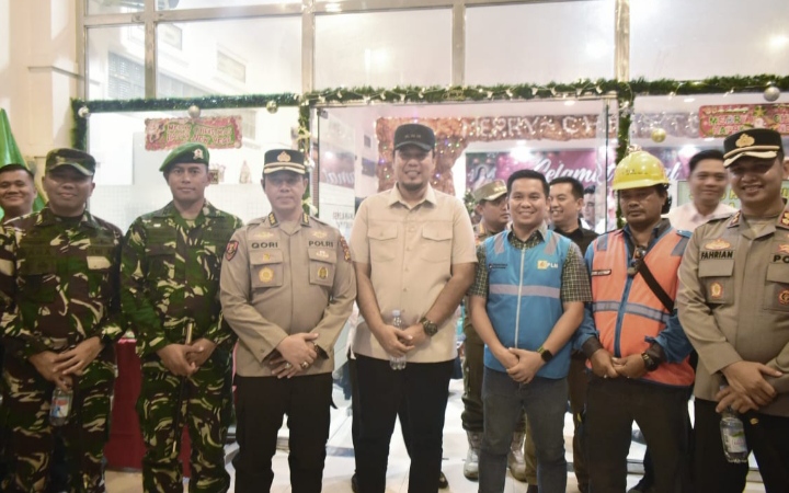 Dandim 0302/Inhu Bersama Forkopimda Lakukan Patroli Dialogis ke Gereja Dan Pos PAM Ops Lilin LK Perayaan Nataru Tahun 2025