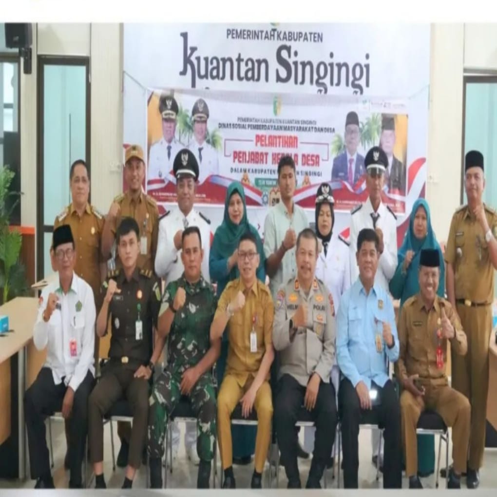 Tiga Penjabat Kepala Desa Di Lantik ,Pemda Kuansing  Tegaskan Komitmen Pelayanan Masyarakat
