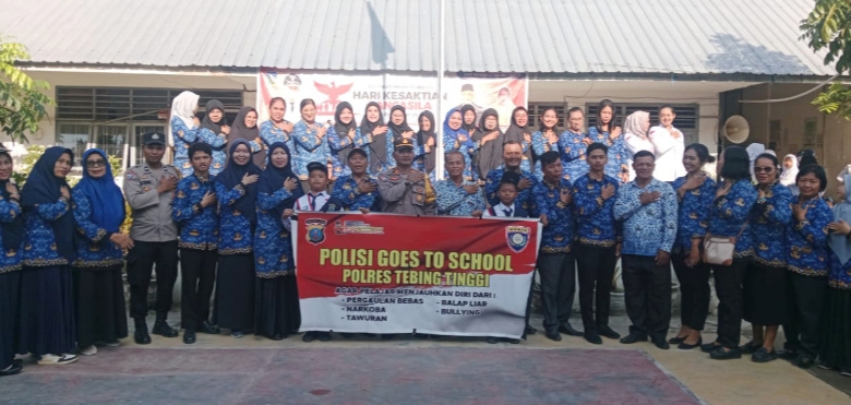 Polres Tebing Tinggi Police Goes To School, Sosialisasi Kamtibmas di SMP Negeri 3