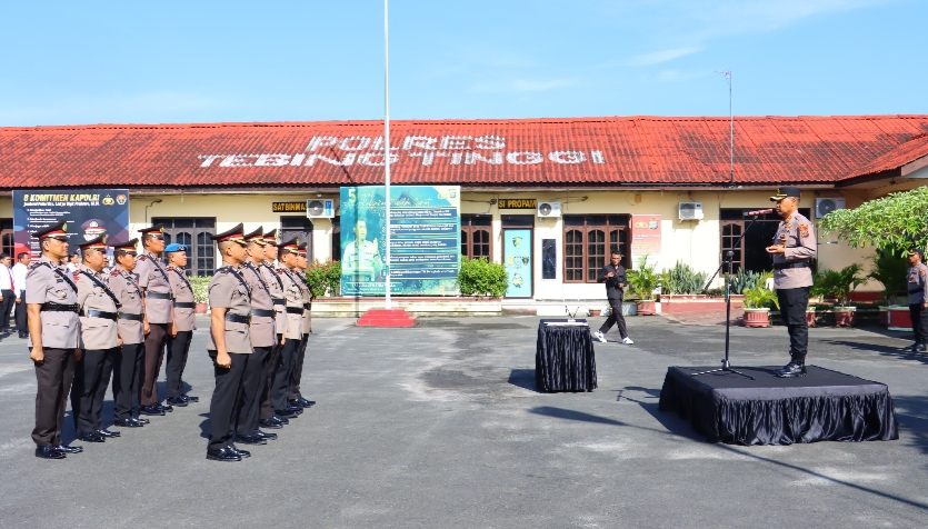 Sejumlah PJU dan Kapolsek di Serah Terimakan, Kapolres Tebingtinggi: Jadikan Tugas Sebagai Bentuk Dharma Bhakti Kepada Bangsa dan Negara