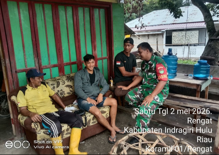 Bersama Warga Binaan , Babinsa Akan Bisa Akrab Dengan Selalu Berkomunikasi.