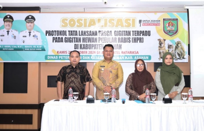 Wakil Bupati Asahan Buka Sosialisasi Penanganan Terpadu Gigitan Hewan Penular Rabies