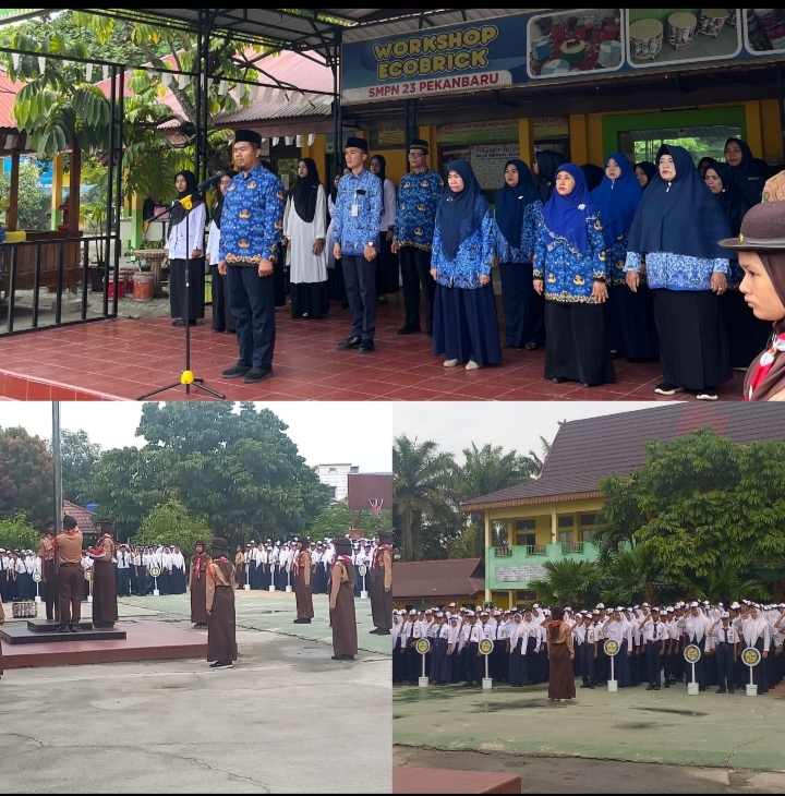 Peringatan Hari Kesaktian Pancasila SMPN 23 Pekanbaru Selasa, 1 Oktober 2024