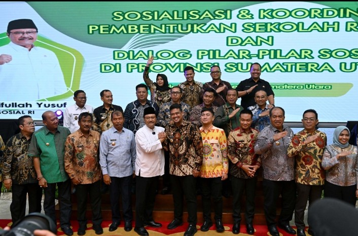 Wujudkan Asta Cita Presiden, Bupati Asahan Ikuti Sosialisasi Pembentukan Sekolah Rakyat