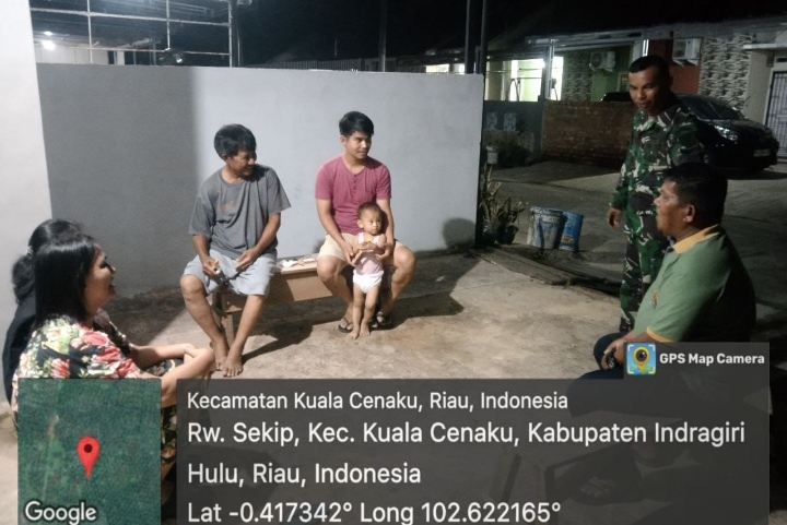 Pastikan Kondusif Di Wilayah Desa Binaan Babinsa Laksanakan Patroli Malam
