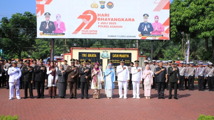 Bupati Asahan Hadir Syukuran HUT Bhayangkara Ke - 79