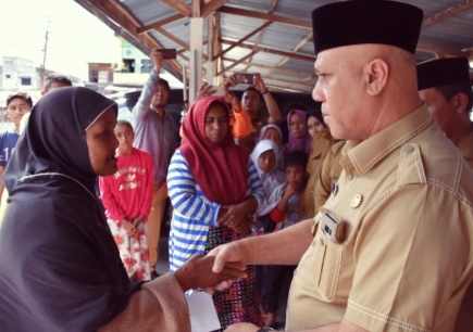 Korban Musibah Kebakaran Di Kampung Kemili Terminal Terima Bantuan Darurat