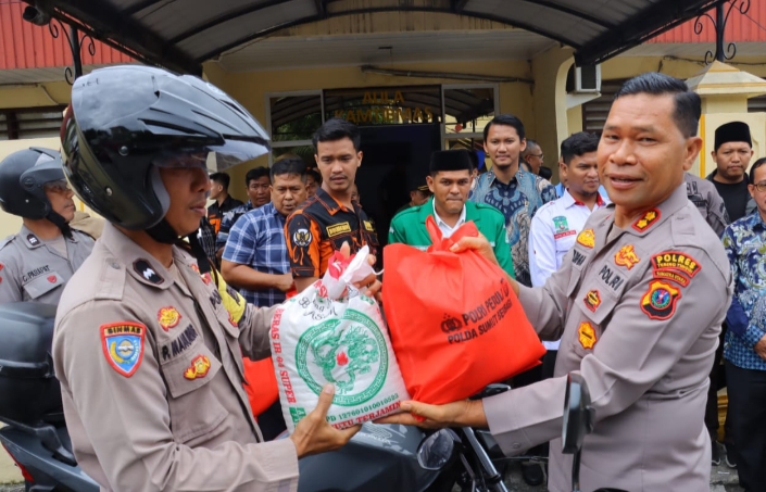 Sambut Ramadhan, Polres Tebing Tinggi Salurkan 200 Paket Sembako