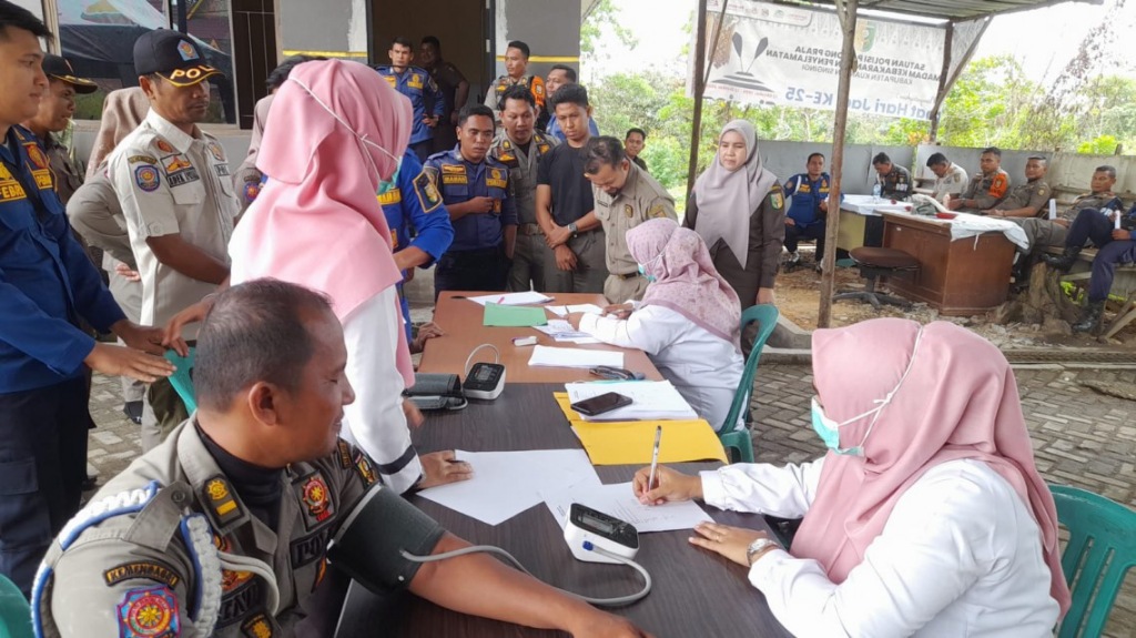 Personel Satpol PP Kuansing Jalani Pemeriksaan Kesehatan dan Mental