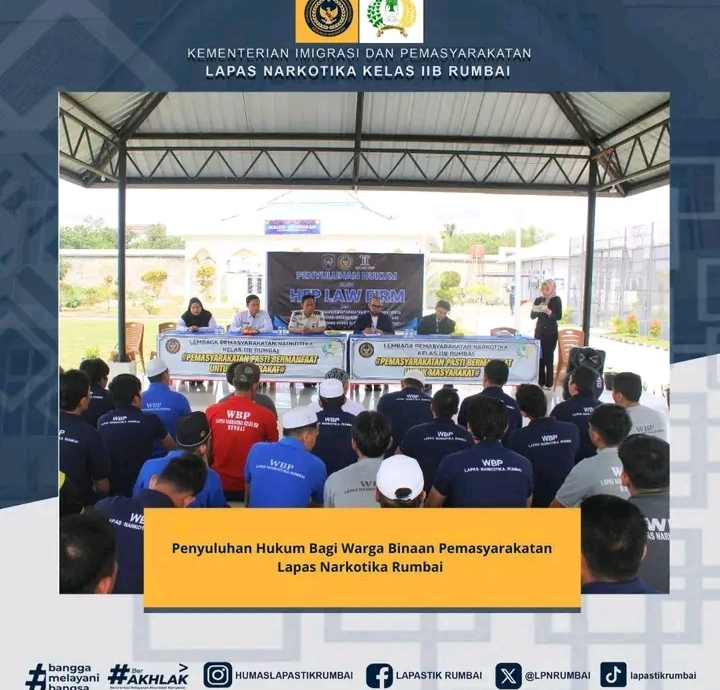 Penyuluhan Hukum Bagi Warga Binaan Pemasyarakatan Lapas Narkotika Rumbai