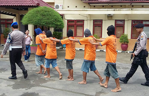 Polres Pamekasan Grebek Perjudian di Tempat Umum