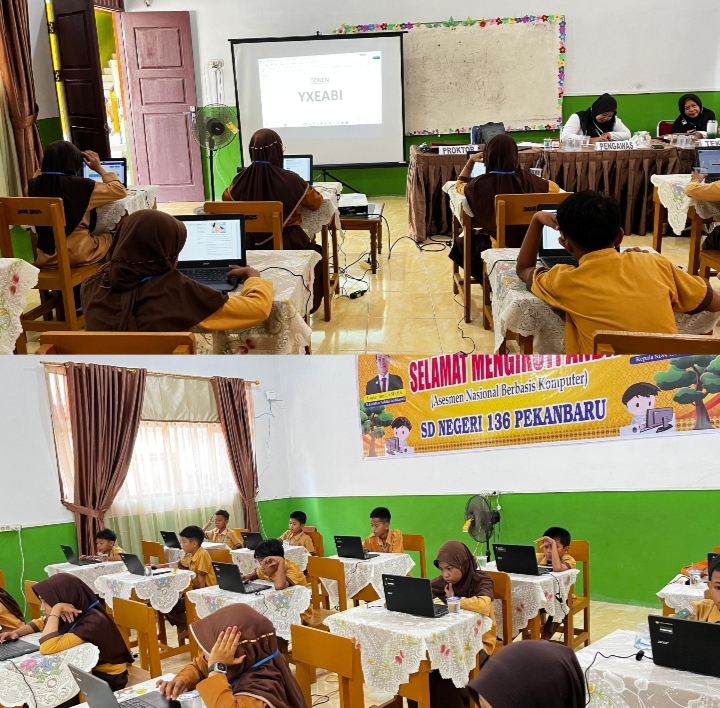 Dua Hari ANBK SDN 136 Pekanbaru Berjalan Baik Tanpa Ada Kendala Berarti
