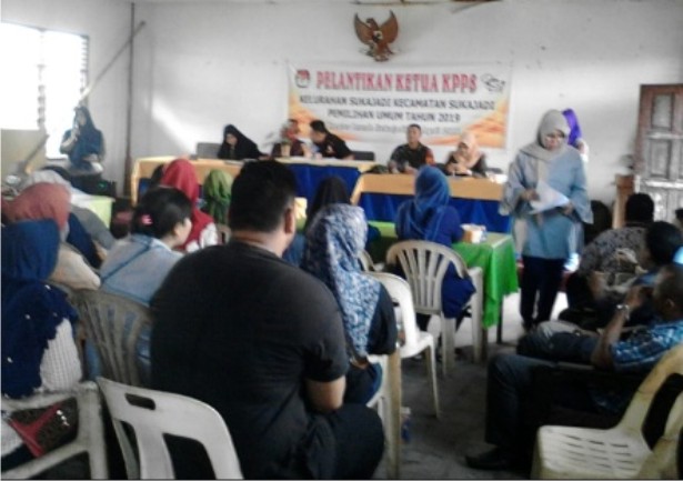 Pelantikan Ketua KPPS Kelurahan Sukajadi Berjalan Sukses